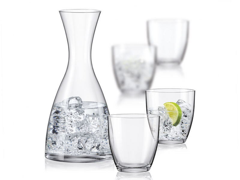 Decorated water set with carafe 1+4 BAR 