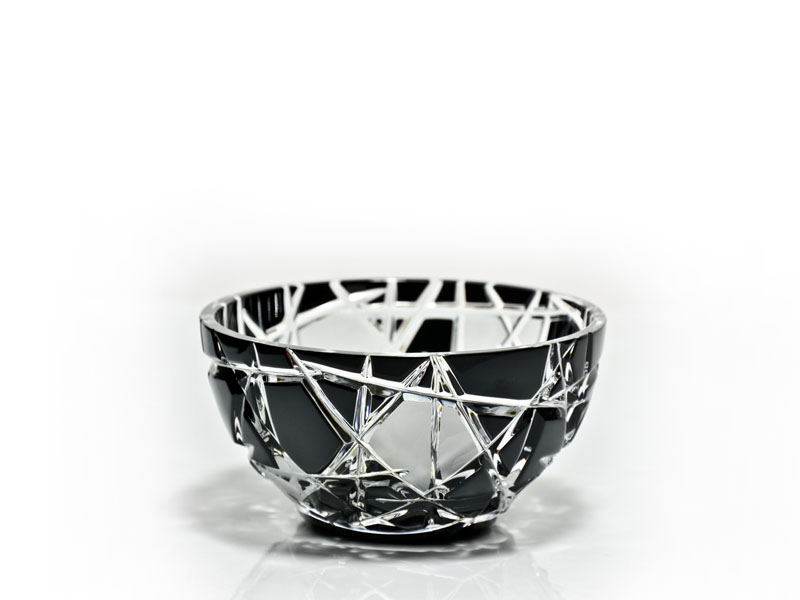 Crystal bowl "MARS" 120 mm (black)