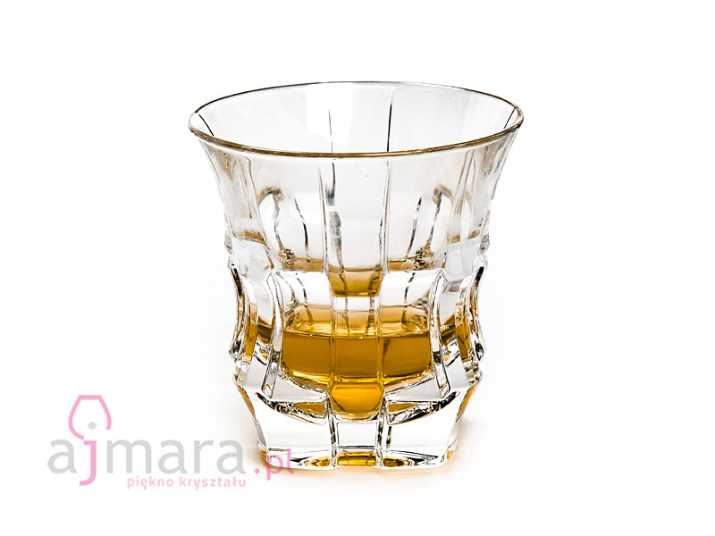 CASCADE kryształowa szklanka na whiskey 320 ml Jihlava Bohemia