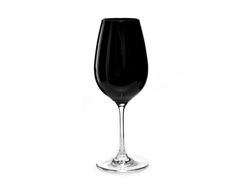 Kieliszki do wina 470 ml - czarne, BLACK