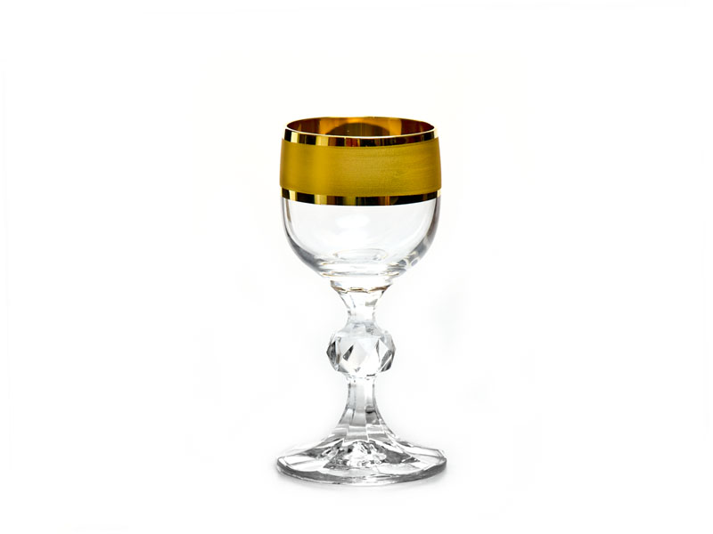 "CLAUDIA GOLD MATT" vodka glasses 50 ml