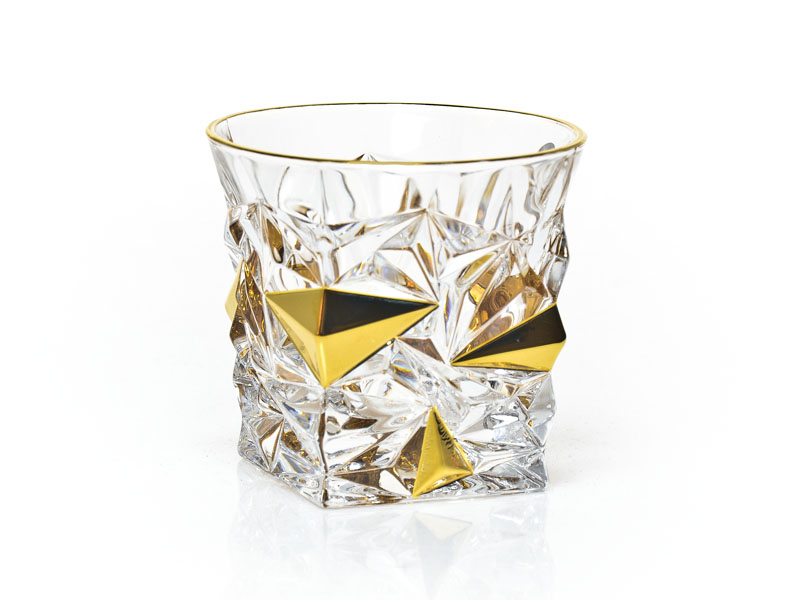 Whisky glasses "GLACIER GOLD" 350 ml 