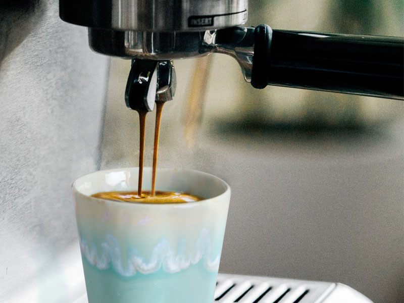Ekspres do kawy filizanka grespresso błękitna Costa Nova