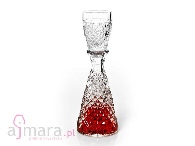 A carafe for liqueurs with a cork in the shape of a DAPHNE
