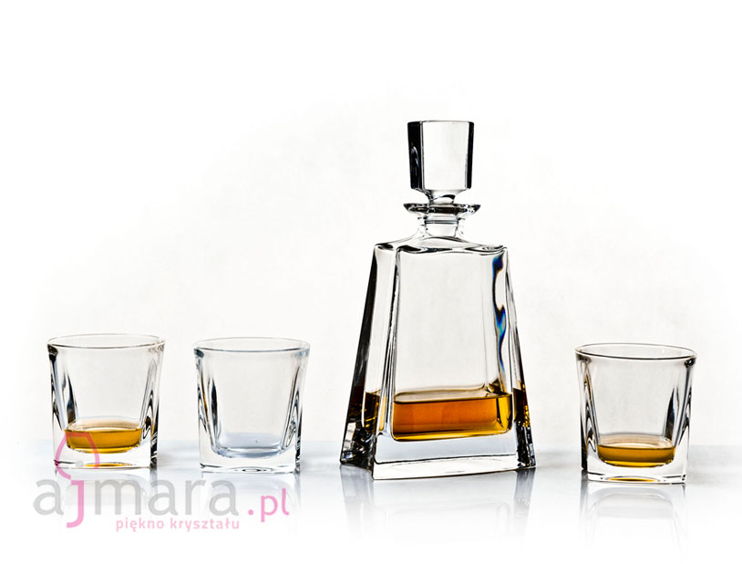 Zestaw do whisky z kolekcji  KATHRENE 1+6 Crystal Bohemia