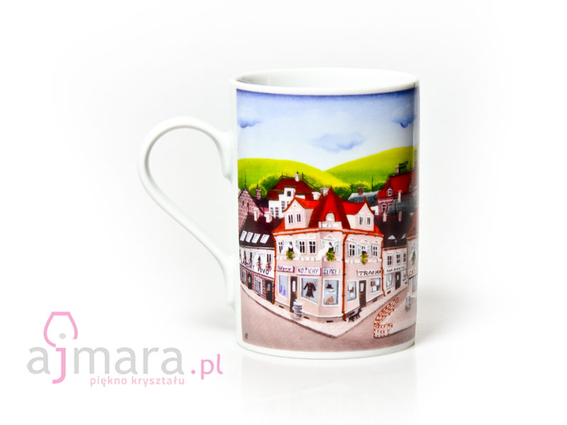 Porcelain mug Czech cities and towns (Confectionery)