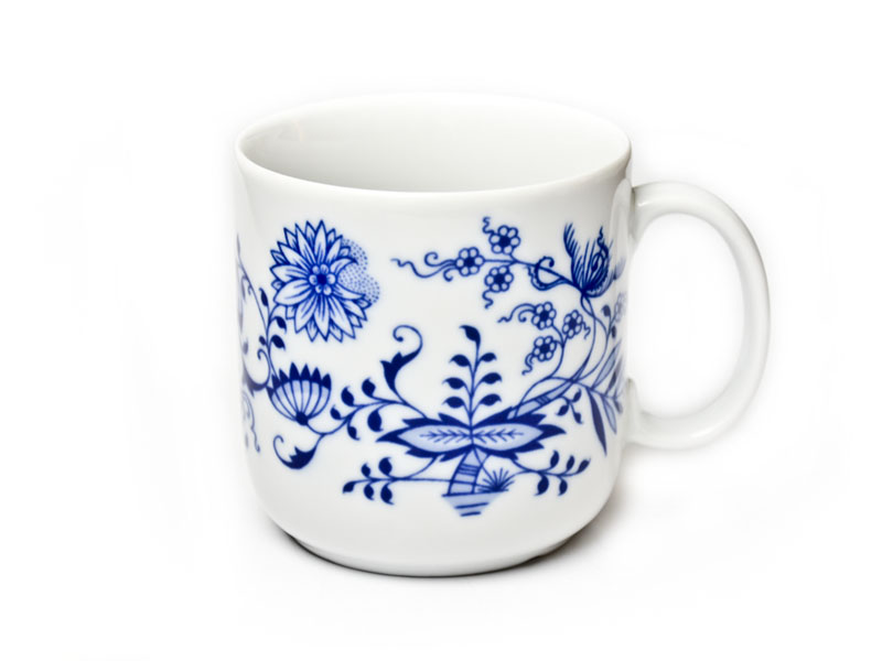 Porcelain mug "Pinta" Blue Onion 400 ml