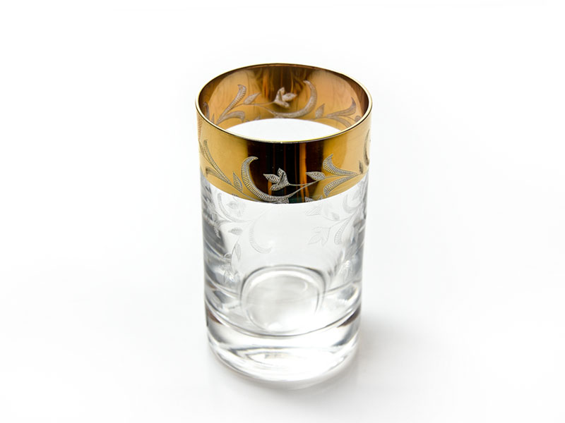 Little glasses with gold 150 ml 