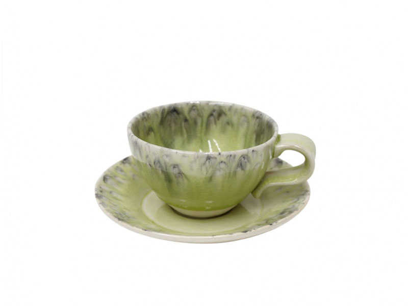 MADEIRA tea cup and saucer 250 ml lemon green
