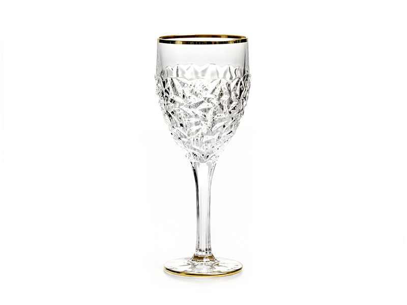 Wine glasses "NICOLETTE GOLD RIM" 270 ml