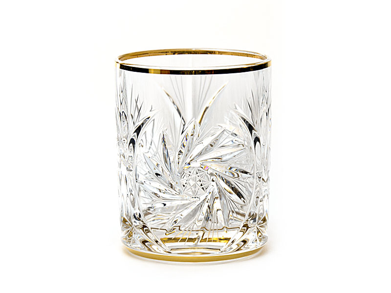 "Pinwheel Gold"  whiskey glasses 360 ml