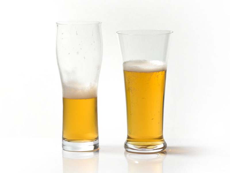 Porównaie szklanek do piwa