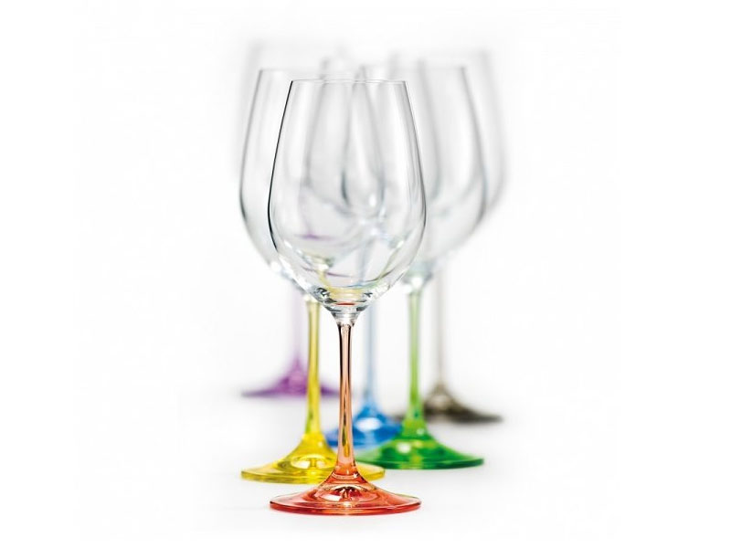 Colorful RAINBOW wine glasses 350 ml