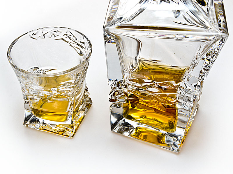 SAMURAI Bohemia whiskey glass and decanter