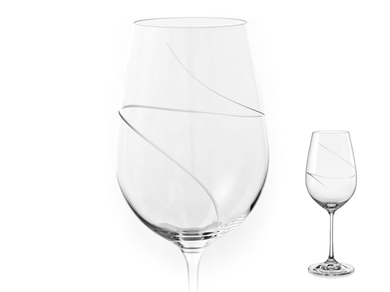 Hand-cut wine glasses "VIOLA" 350 ml