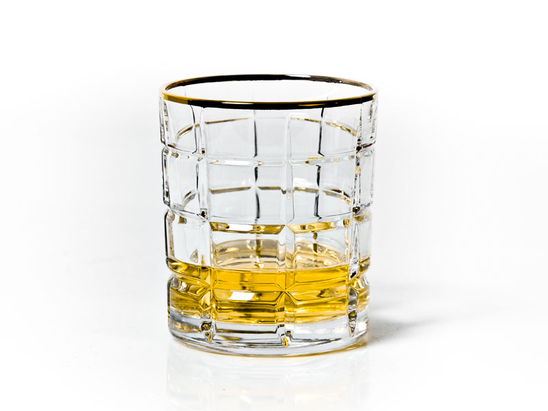 Szklanki do whisky "Time Square Gold" 320 ml