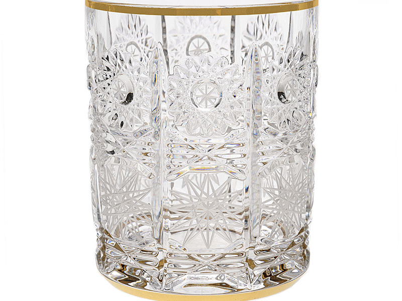 Szklanka do whisky złote klasyczne zdobienie 500PK