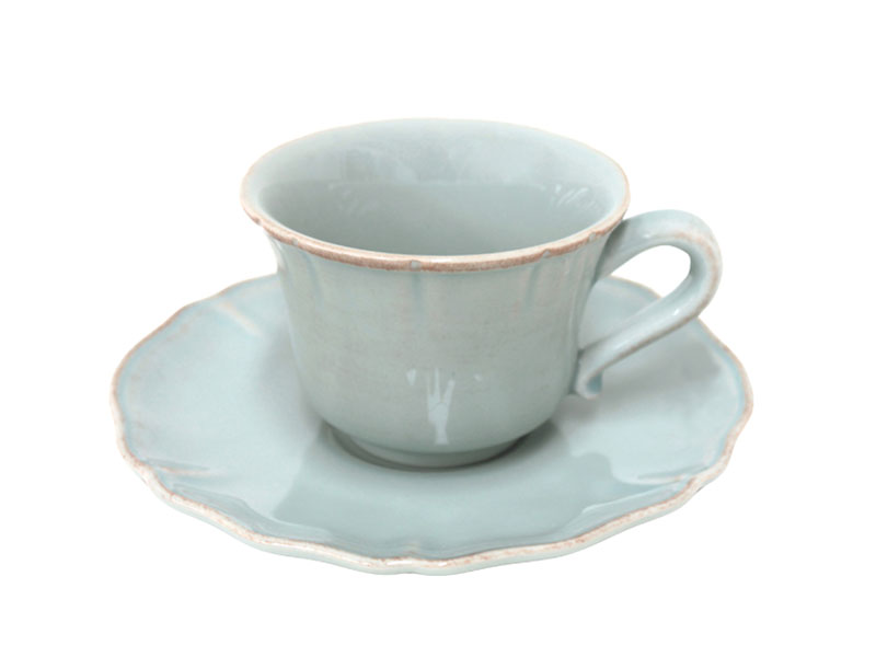 ALENTEJO tea cup and soucer 220 ml turquoise