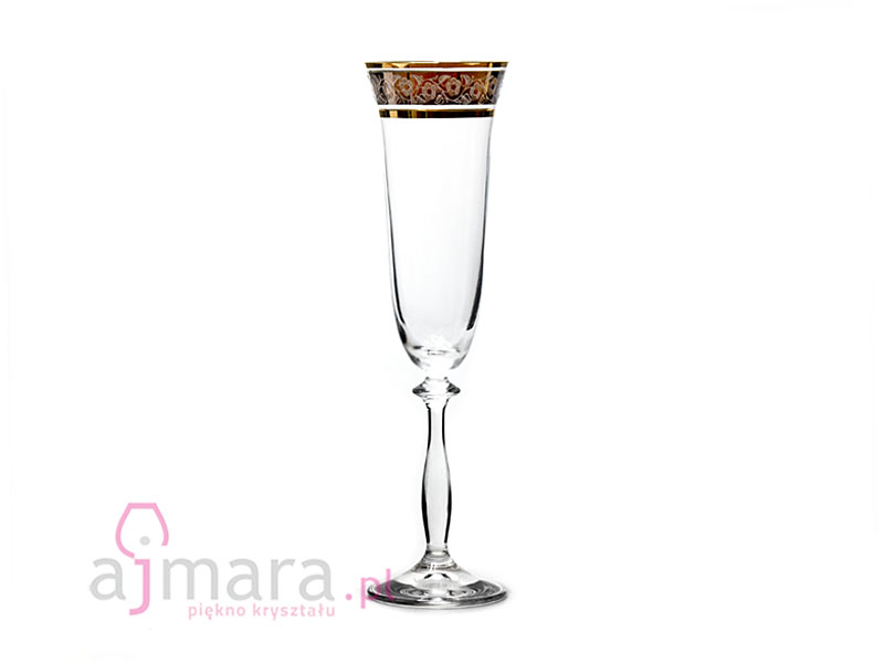 Champagne glasses "ANGELA" gold platinum 190 ml