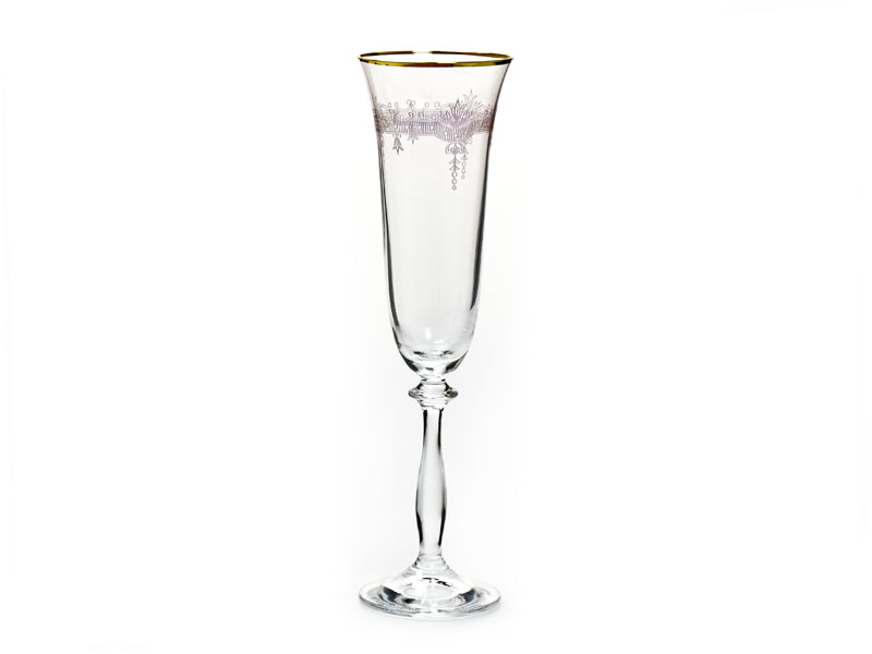 Crystal flute glass 190 ml 
