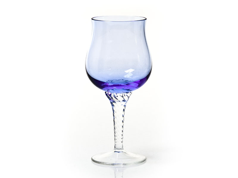 Crystal wine glasses violet 250 ml 