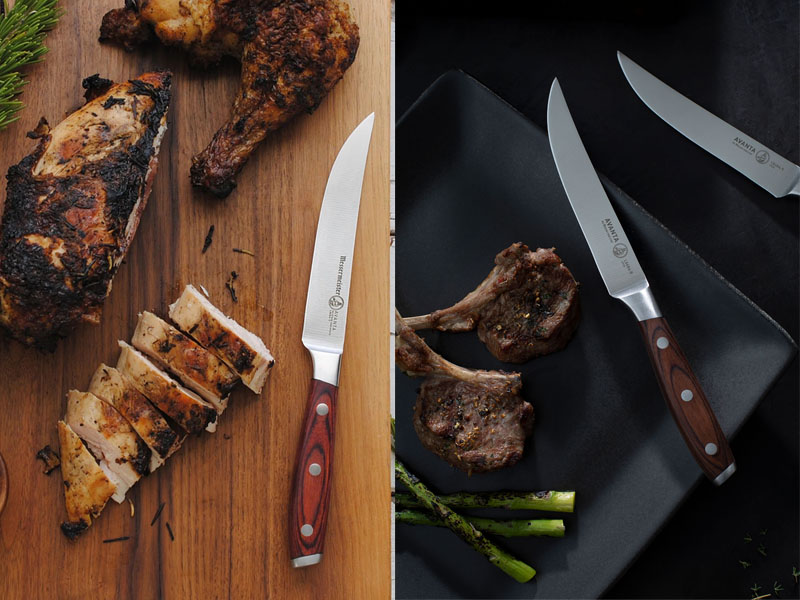 Noże na stole AVANTA PAKKAWOOD steak mięso