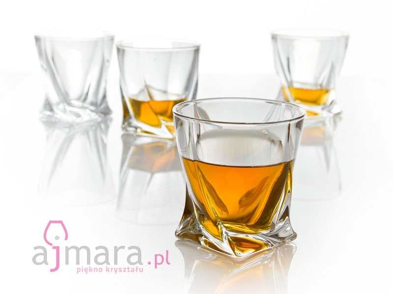 Szklanki do whisky z kolekcji Quadro Bohemiua