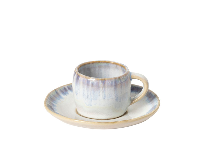 Cup and saucer for espresso "BRISA" 0.07l ria blue