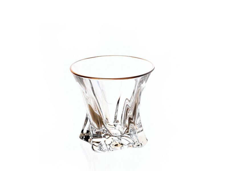 "COOPER GOLD RIM PAINT" whiskey glasses 310ml