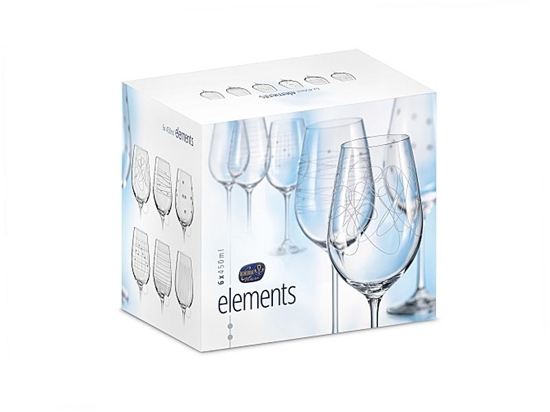 Box mit ELEMENTS-Gläsern