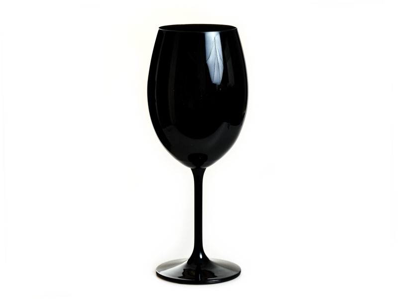 Black wine glasses 6 pcs