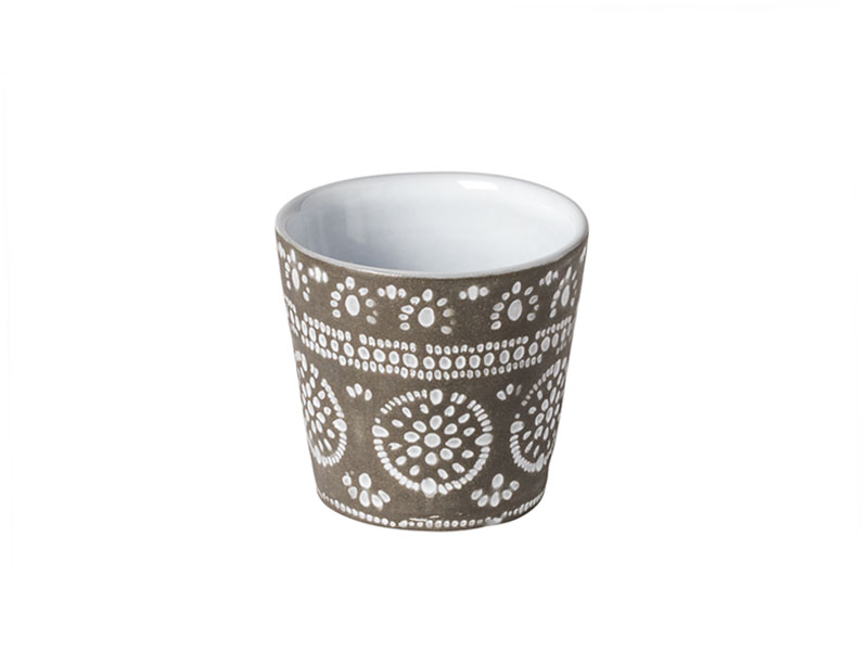Vaso Espresso De Gres CMP IBERICA KA3763 - Color Azul Y Blanco, Tamaño Estándar