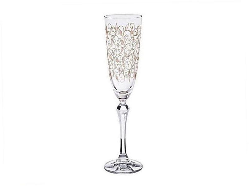 Sklenice na šampaňské "Elisabeth Leaves" 200 ml