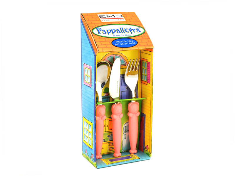 children's cutlery in a gift box