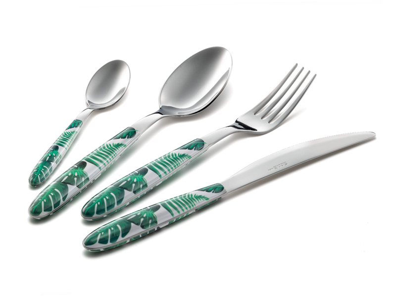 VERO JUNGLE cutlery set - green