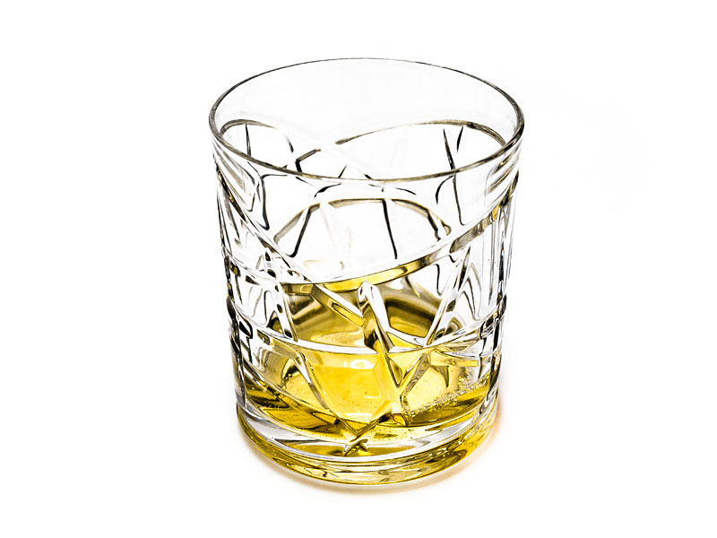 Kryształowa zdobiona szklanka do whisky GALAXIS