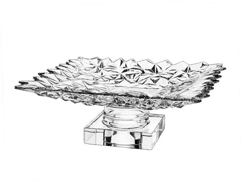 "GLACIER" footed plate 305 mm