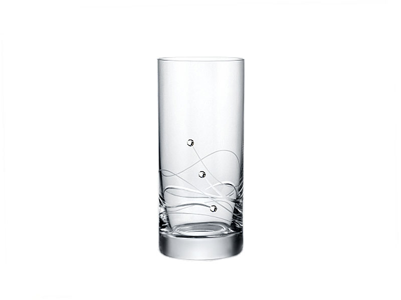 Long drink glasses Swarovski Elements GLITZ 300ml 6pcs.