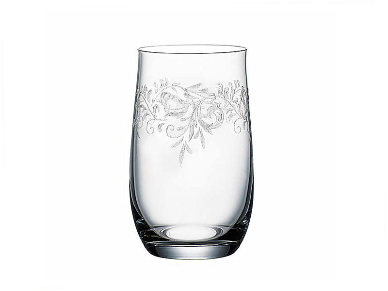 Decorated long drink glasses "Romance" 380 ml