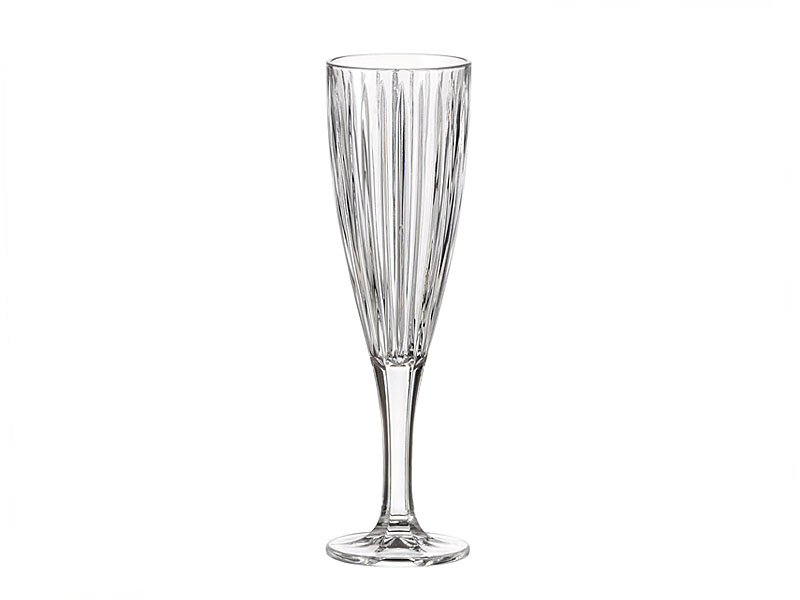 Decorated champagne glasses "SKYLINE" 180 ml