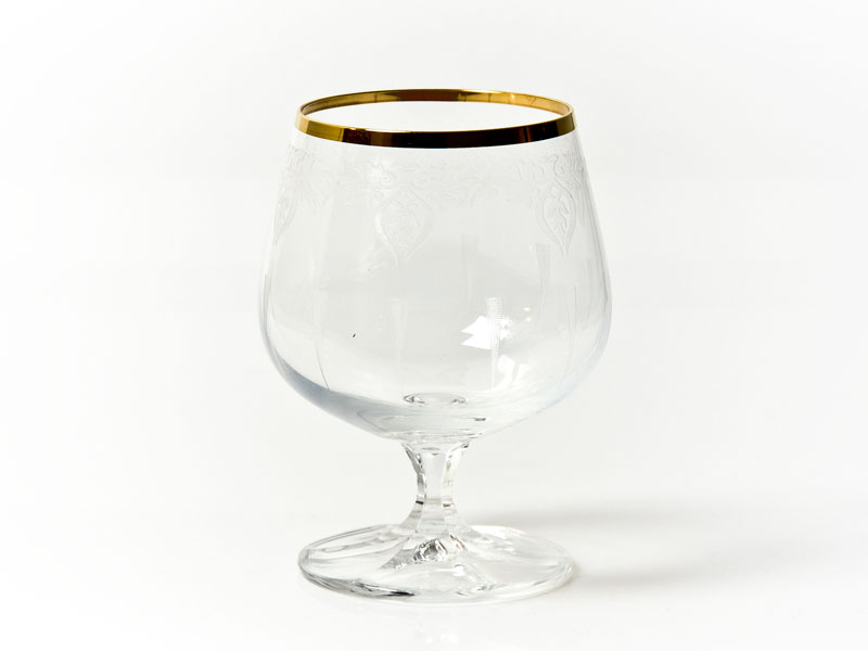 Crystal cognac brandy glasses 250 ml 