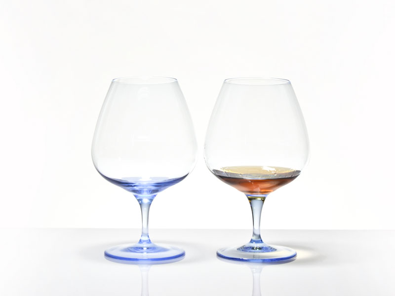 Cognac / brandy glass - blue tint