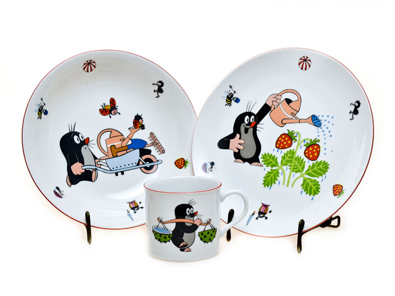 Krecik Ogrodnik - zestaw dla dzieci 2+1 Thun Porcelain