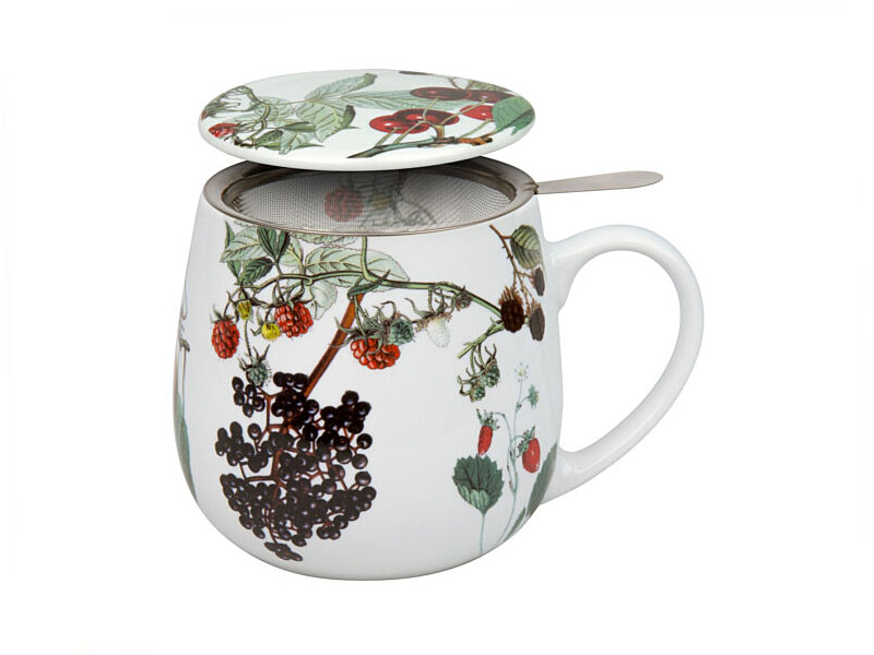 TEA FOR YOU (FRUITS) Mug with strainer and lid 420ml
