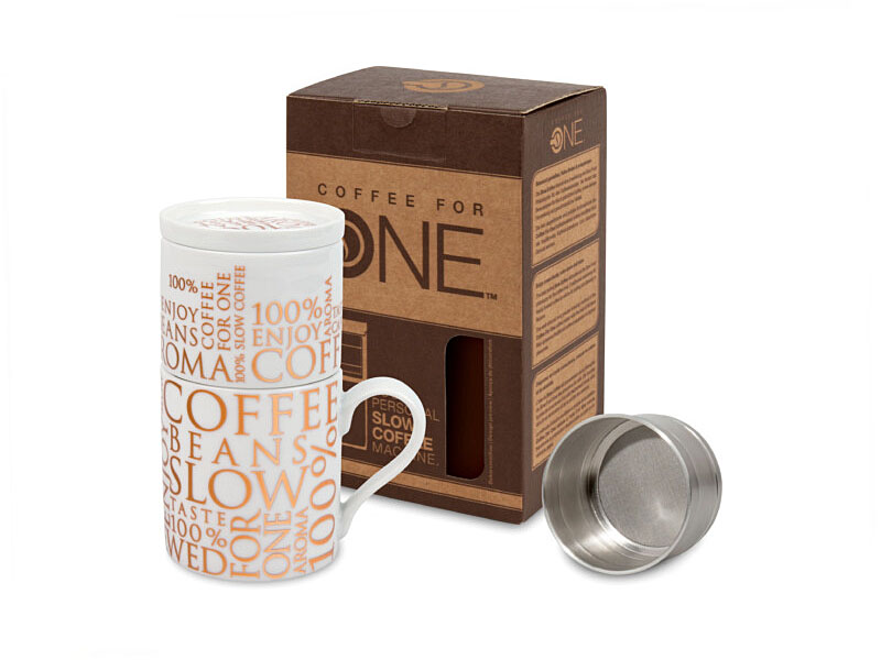COFFEE FOR ONE 100 % on White 370 ml