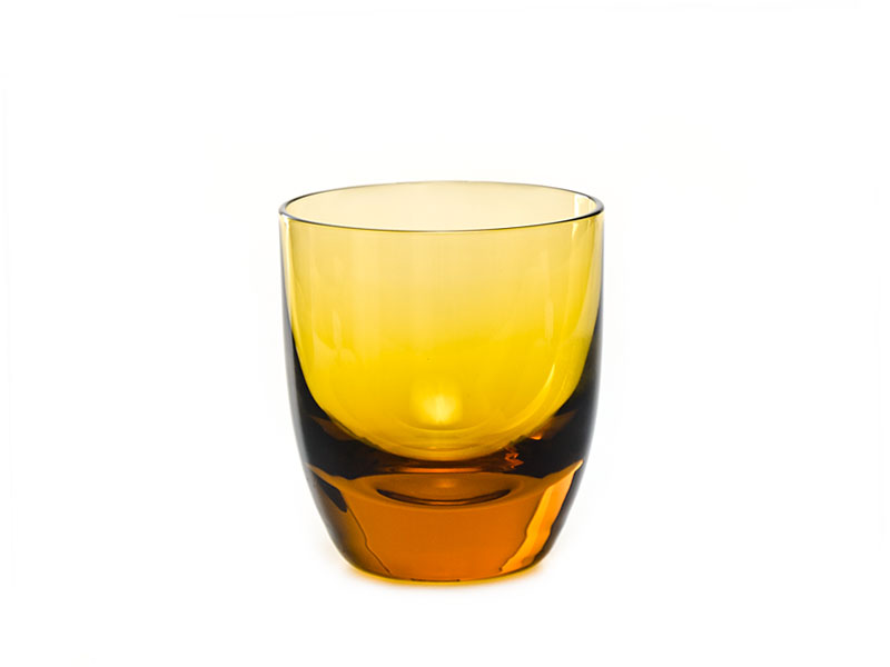 Miodowe szklanki do whisky Hand Made 150 ml 6szt.