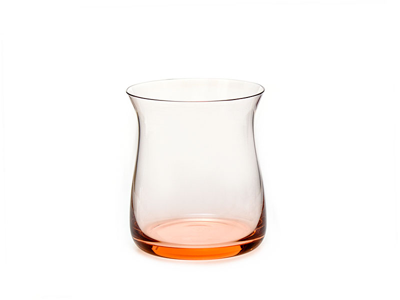 Różowe szklanki do whisky ręcznie wykonane 280 ml 6szt