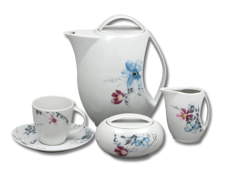 Coffee service for 6 persons "Loos" flowers 6/24