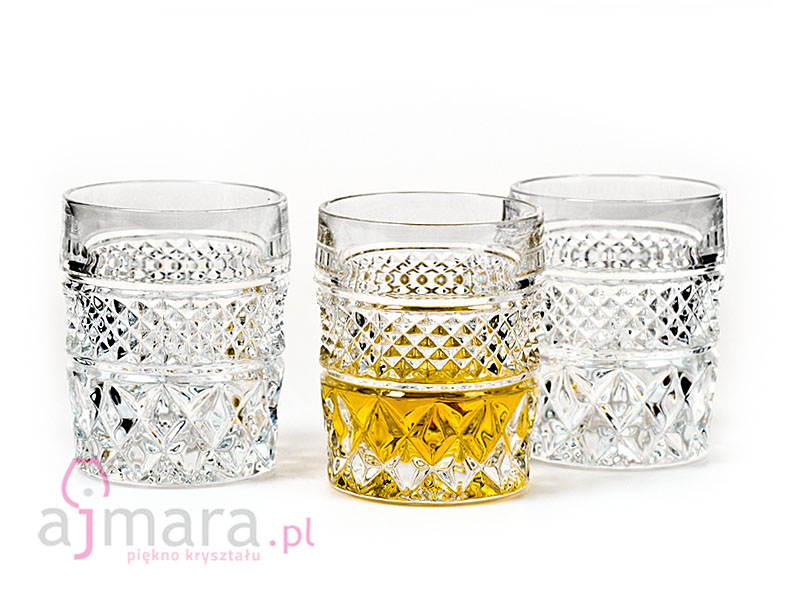 Crystal tumblers for whisky "Madison" 240 ml