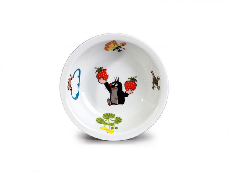 Bowl - Little mole with strawberries 130 mm